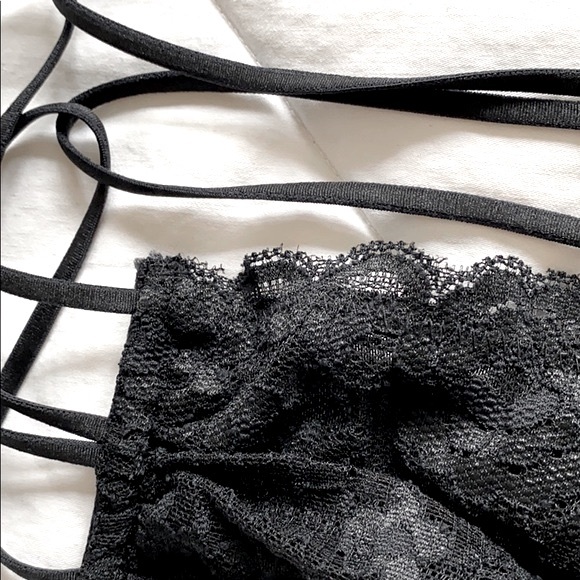Free People Bandeau Bralette Black Strappy… - Picture 5 of 5